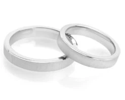 RINGE SCHLICHT & KLASSISCH, ELEGANTE EHERINGE -Modejuwelier Geschäft 119 4mm breit 2 1mm stark 1