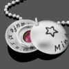 TAUFKETTE MIT GRAVUR, KINDERKETTE MIT NAMEN, TAUFSCHMUCK SILBER