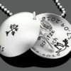 TAUFMEDAILLON SILBER, TAUFKETTE GRAVUR, NAMENSSCHMUCK TAUFE