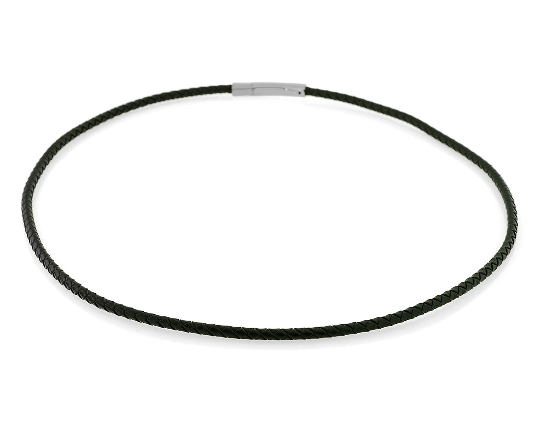 KETTE AUS KAUTSCHUK, HERRENSCHMUCK, KETTE SCHWARZ 3 MM 1 KETTE AUS KAUTSCHUK, HERRENSCHMUCK, KETTE SCHWARZ 3 MM