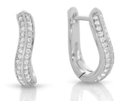 Damen Creolen 925 Silber Geschwungen