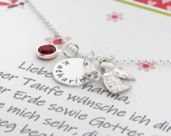 NAMENSKETTE 925 SILBER MIT GRAVUR, SCHUTZENGEL ANHÄNGER, TAUFKETTE, GESCHENK SCHACHTEL 8 NAMENSKETTE 925 SILBER MIT GRAVUR, SCHUTZENGEL ANHÄNGER, TAUFKETTE, GESCHENK SCHACHTEL -Modejuwelier Geschäft 3a