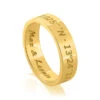 SILBERRING VERGOLDET NAMENS RINGE FREUNDSCHAFTSRING