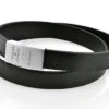 MÄNNERARMBAND MIT GRAVUR LEDERBAND MIT NAMEN SCHWARZ GESCHENK FÜR DEN MANN