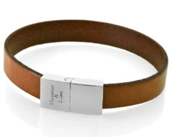 LEDERARMBAND BRAUN MIT NAMEN MÄNNER SCHMUCK LEDER MIT GRAVUR