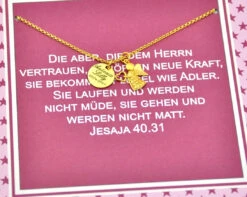 TAUFKETTE MIT ENGEL, PERSONALISIERTE SCHACHTEL, GESCHENK ZUR TAUFE -Modejuwelier Geschäft dsc 7794