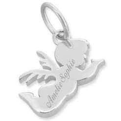 ENGEL SILBER MIT GRAVUR, TAUFSCHMUCK MIT NAMEN