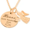 TAUFKETTE ENGEL GRAVUR TAUFSCHMUCK PERSONALISIERT KINDERSCHMUCK ZUR TAUFE
