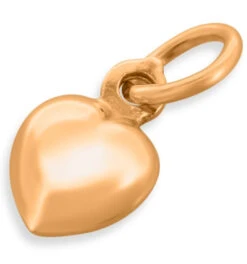 HERZANHÄNGER, HERZ SILBER, KLEINES 3D HERZ KETTENANHÄNGER -Modejuwelier Geschäft herz