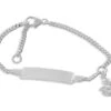 Kinderarmband ID Silber Gravur Schutzengel 925 Silber