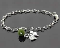 ARMBAND MIT ENGEL, GESCHENK GEBURT, TAUFARMBAND, SILBERSCHMUCK TAUFE -Modejuwelier Geschäft img3271