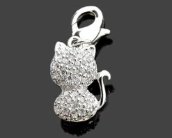 DESIGNER CHARM, SILBERANHÄNGER KATZE, SCHMUCKANHÄNGER