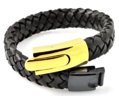 LEDERARMBAND, MÄNNERSCHMUCK, HERRENARMBAND, MÄNNERAMBAND SCHWARZ -Modejuwelier Geschäft img4963