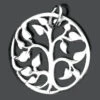 SCHMUCK ONLINE, ANHÄNGER LEBENSBAUM, CHARM SILBER, GESCHENK TAUFE