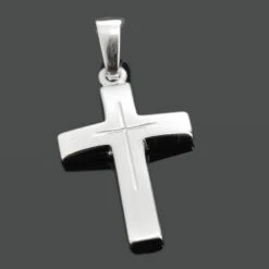 SILBER ANHÄNGER KREUZ, GESCHENK TAUFE, KREUZANHÄNGER