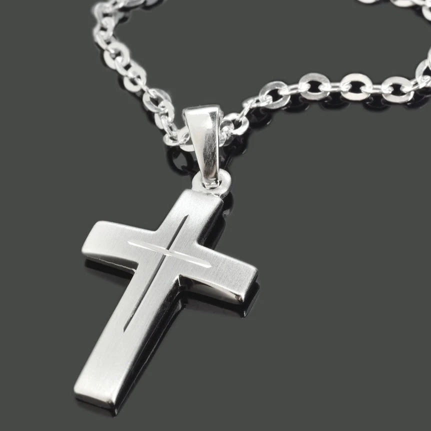 KREUZKETTE 925 STERLING SILBER, SCHMUCK ZUR TAUFE, SILBERSCHMUCK 1 KREUZKETTE 925 STERLING SILBER, SCHMUCK ZUR TAUFE, SILBERSCHMUCK