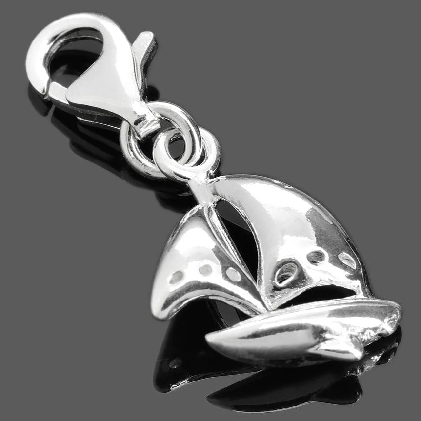 SEGELSCHIFF CHARM, SEGELBOOT ANHÄNGER, SILBERSCHMUCK GALWANI