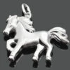 PFERDE KETTENANHÄNGER, PFERD SILBER, GESCHENK REITER, KINDER SCHMUCK