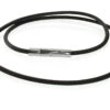 HERRENKETTE LEDER SCHWARZ 2,5mm, LEDERKETTE FÜR MÄNNER