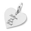 HERZANHÄNGER MIT GRAVUR, GESCHENK ZUR VERLOBUNG, LIEBESERKLÄRUNG SCHMUCK