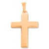 KREUZ ROSÉ VERGOLDET, KETTENANHÄNGER SCHLICHT